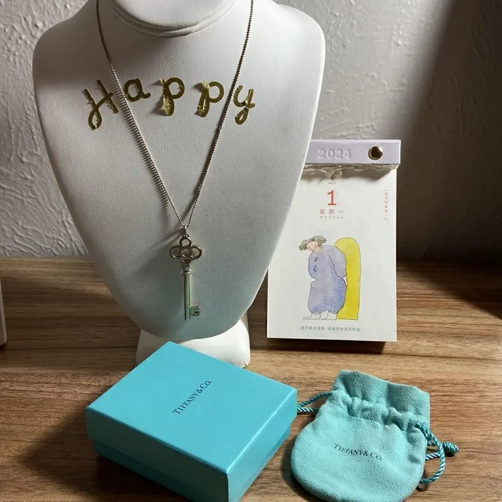 Tiffany & Co Key and chain silver with pouch and box